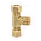 Thrifco Plumbing No. 72 1/2 Inch x 3/8 Inch Lead-Free Brass Compression MIP Tee 6972010 - alternate 2